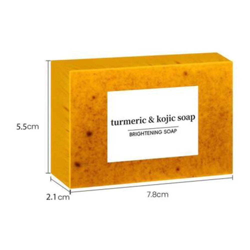 Turmeric Kojic Glow-Skin Brightening Soaps Exfoliates Skin Soaps Multi-Purpose Facial Care Supplies for Women Men Adults Teens