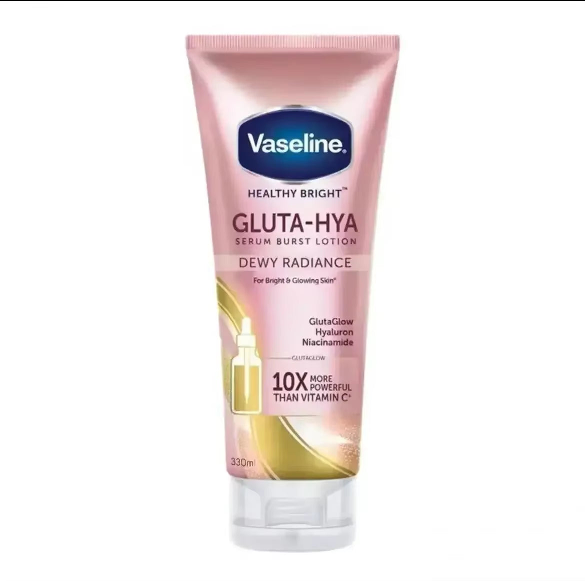 Vaseline Night Whitening plus Body Lotion 300Ml Body Cream Rose Nicotinamide Moisturizing Whiten Radiance Repair Body Skin Care