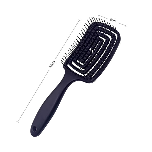 1Pcs Elastic Massage Comb Hollow Out Hair Brush Scalp Massage Combs Hair Styling Detangler Fast Blow Drying Detangling Tool