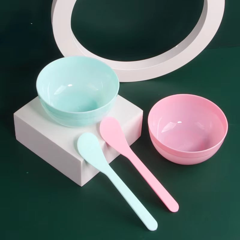 9Pcs /Set DIY Face Mask Mixing Bowl Set Beauty Tool Adjusting Bowl Mixing Stick Spoon Facial Skin Care Beauty Cosmetic Supplies