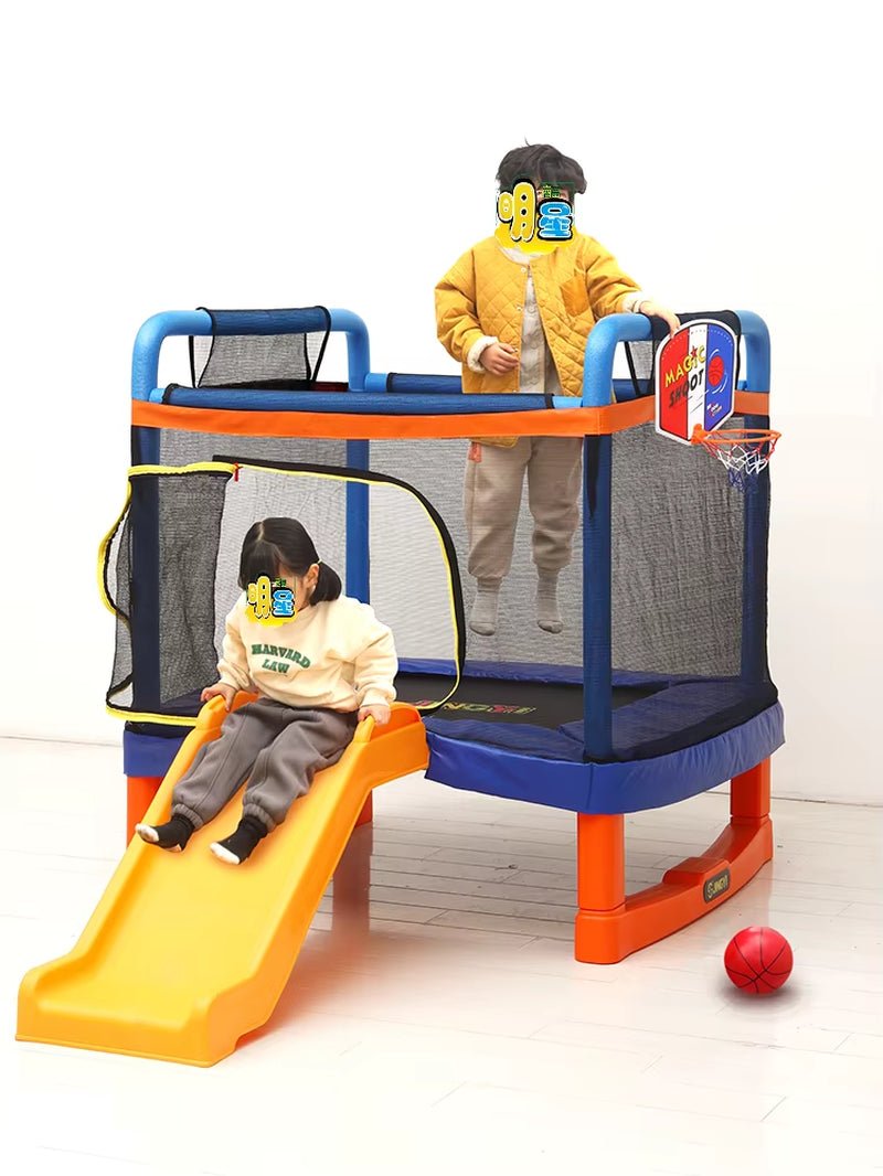 The Product Can Be Customized. Baby Slide Bounce Bed Children'S Home Indoor Baby Fence Bounce Bed Family