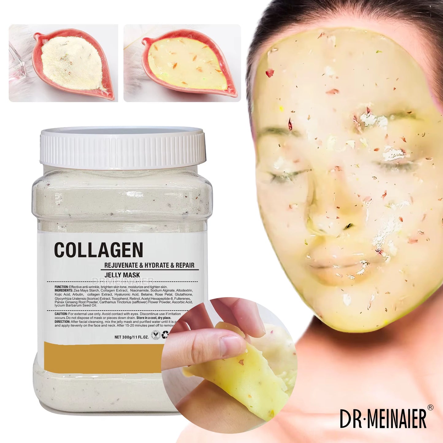 650G Nicotinamide Jelly Mask Powder Diy Hydrojelly Care to Increase Skin Elasticity and Soften the Face Skin Peels Facial Mask