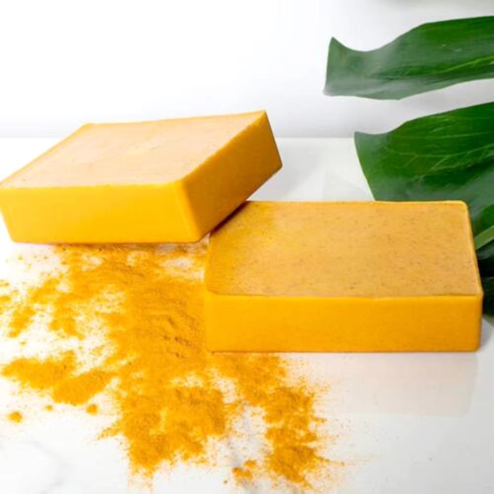 Turmeric Kojic Glow-Skin Brightening Soaps Exfoliates Skin Soaps Multi-Purpose Facial Care Supplies for Women Men Adults Teens