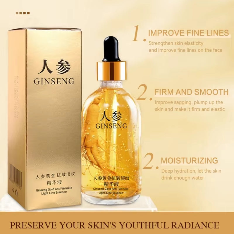 100Ml 24K Gold Hyaluronic Acid Nicotinamide Face Serum anti Aging Facial Lifting Collagen Essence Skin Care Whitening Serum