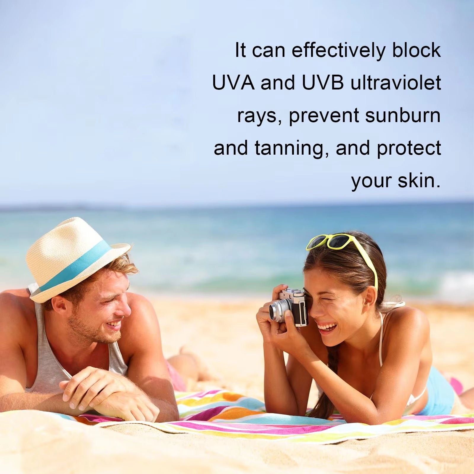 Sunscreen Lotion UV Protective Oil-Control Refreshing Skin Moisturizing Sun Isolate Makeup Hyaluronic Acid Concealer Sun Cream