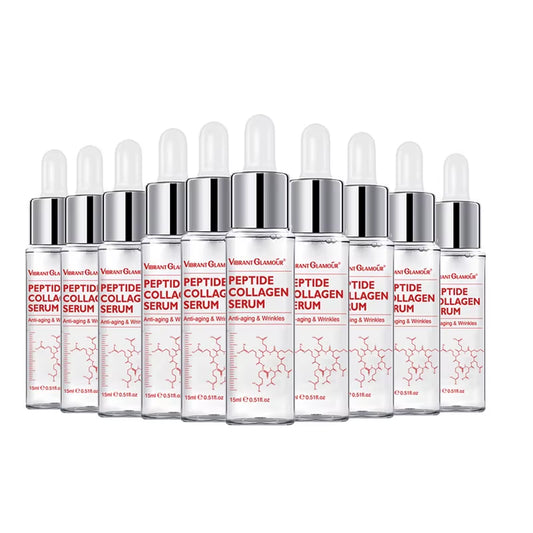 10PCS Peptide Collagen Face Serum Anti-Aging Moisturizing Remove Wrinkle Fine Lines Whitening Firming Skin Care