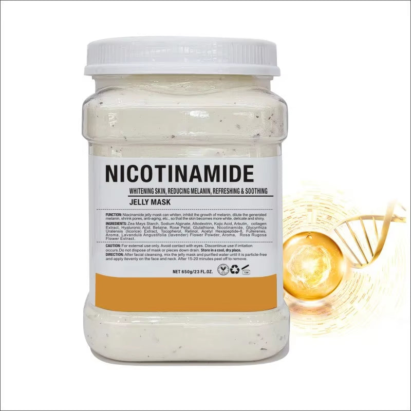 650G Nicotinamide Jelly Mask Powder Diy Hydrojelly Care to Increase Skin Elasticity and Soften the Face Skin Peels Facial Mask